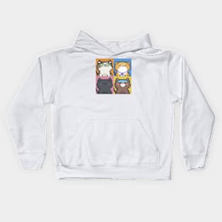 Pixel Cat Tile 036 Kids Hoodie